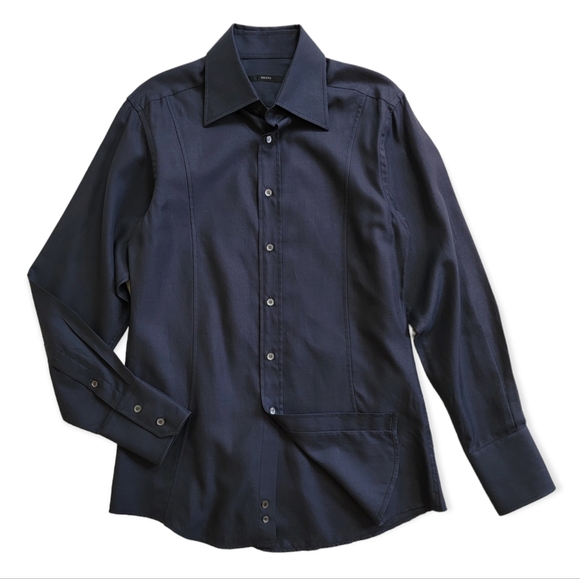 GUCCI Night Blue Button Down Men's Shirt